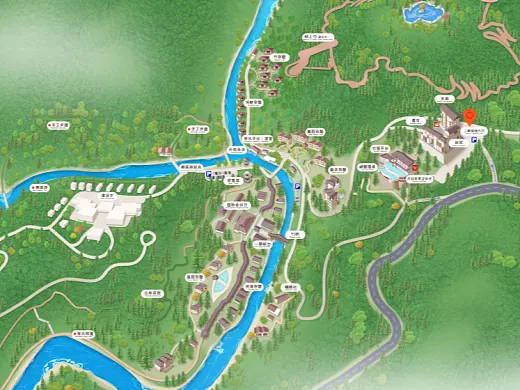 石阡结合景区手绘地图智慧导览和720全景技术，可以让景区更加“动”起来，为游客提供更加身临其境的导览体验。